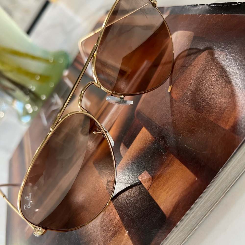 Rayban large metal aviator sunglasses
